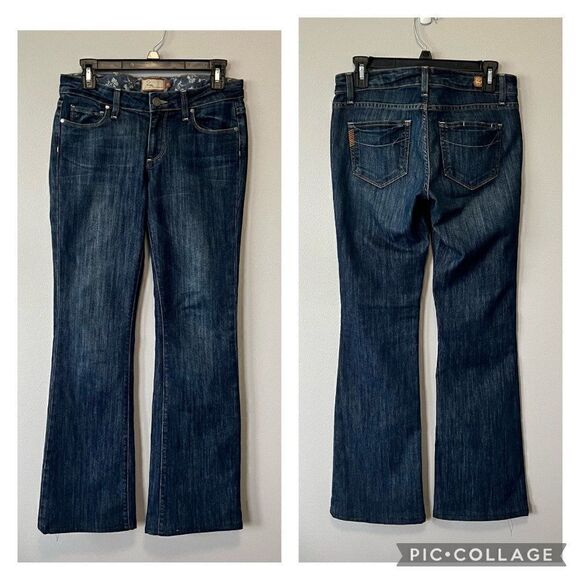 PAIGE Hollywood Hills Classic Rise Bootcut Jeans Size 27 - Picture 2 of 9